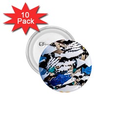 Art Fish Salmon Sydney Metal 1 75  Buttons (10 Pack) by Pakrebo