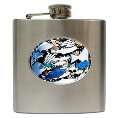 Art Fish Salmon Sydney Metal Hip Flask (6 Oz) by Pakrebo