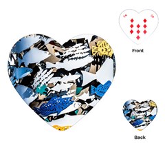 Art Fish Salmon Sydney Metal Playing Cards (heart) by Pakrebo