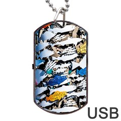 Art Fish Salmon Sydney Metal Dog Tag Usb Flash (one Side) by Pakrebo