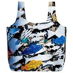 Art Fish Salmon Sydney Metal Full Print Recycle Bag (xl) by Pakrebo