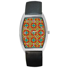 Seamless Pattern Tile Tileable Barrel Style Metal Watch by Pakrebo