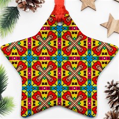 Seamless Pattern Tile Tileable Star Ornament (two Sides) by Pakrebo