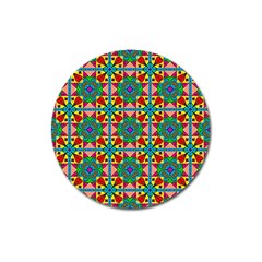 Seamless Pattern Tile Tileable Magnet 3  (round) by Pakrebo