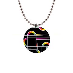 Background Abstract Semi Circles 1  Button Necklace