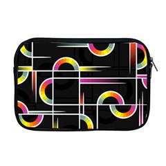 Background Abstract Semi Circles Apple MacBook Pro 17  Zipper Case