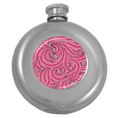 Pattern Doodle Design Drawing Round Hip Flask (5 Oz) by Pakrebo