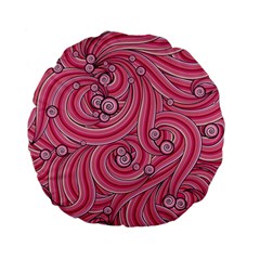 Pattern Doodle Design Drawing Standard 15  Premium Flano Round Cushions by Pakrebo