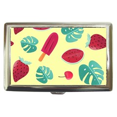 Watermelon Leaves Strawberry Cigarette Money Case by Pakrebo