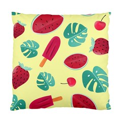 Watermelon Leaves Strawberry Standard Cushion Case (one Side) by Pakrebo