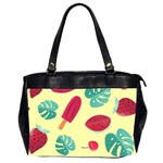 Watermelon Leaves Strawberry Oversize Office Handbag (2 Sides) Front