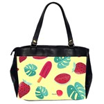 Watermelon Leaves Strawberry Oversize Office Handbag (2 Sides) Back