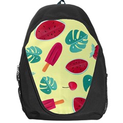 Watermelon Leaves Strawberry Backpack Bag by Pakrebo