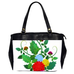 Flowers Floral Plants Nature Oversize Office Handbag (2 Sides) by Pakrebo