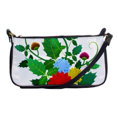 Flowers Floral Plants Nature Shoulder Clutch Bag by Pakrebo