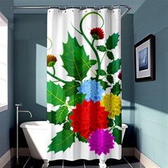 Flowers Floral Plants Nature Shower Curtain 36  X 72  (stall)  by Pakrebo