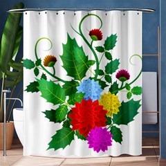 Flowers Floral Plants Nature Shower Curtain 60  X 72  (medium)  by Pakrebo