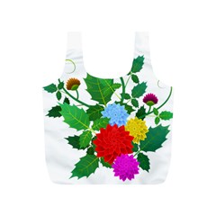 Flowers Floral Plants Nature Full Print Recycle Bag (s) by Pakrebo