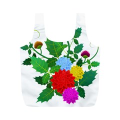 Flowers Floral Plants Nature Full Print Recycle Bag (m) by Pakrebo