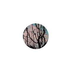 Fruit Tree Silhouette Aesthetic 1  Mini Buttons by Pakrebo