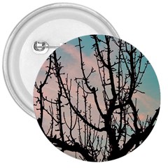 Fruit Tree Silhouette Aesthetic 3  Buttons by Pakrebo