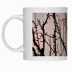 Fruit Tree Silhouette Aesthetic White Mugs by Pakrebo