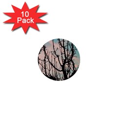 Fruit Tree Silhouette Aesthetic 1  Mini Buttons (10 Pack)  by Pakrebo