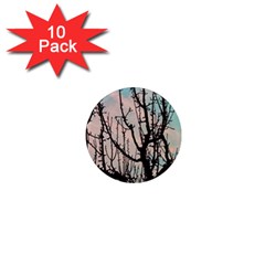 Fruit Tree Silhouette Aesthetic 1  Mini Magnet (10 Pack)  by Pakrebo