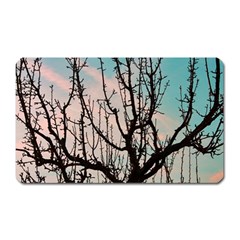 Fruit Tree Silhouette Aesthetic Magnet (rectangular) by Pakrebo