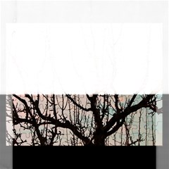 Fruit Tree Silhouette Aesthetic Rectangular Jigsaw Puzzl by Pakrebo