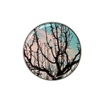 Fruit Tree Silhouette Aesthetic Hat Clip Ball Marker Front