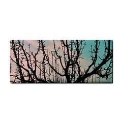 Fruit Tree Silhouette Aesthetic Hand Towel by Pakrebo