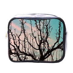 Fruit Tree Silhouette Aesthetic Mini Toiletries Bag (one Side) by Pakrebo