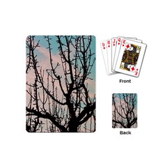 Fruit Tree Silhouette Aesthetic Playing Cards (mini) by Pakrebo