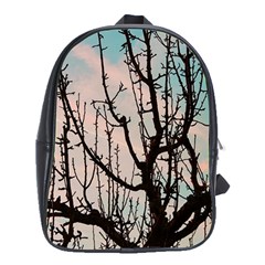 Fruit Tree Silhouette Aesthetic School Bag (xl) by Pakrebo