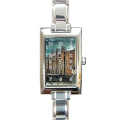 Architecture City Building Travel Rectangle Italian Charm Watch by Pakrebo