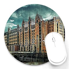 Architecture City Building Travel Round Mousepads by Pakrebo