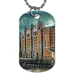 Architecture City Building Travel Dog Tag (one Side) by Pakrebo