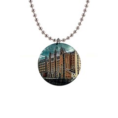 Architecture City Building Travel 1  Button Necklace by Pakrebo