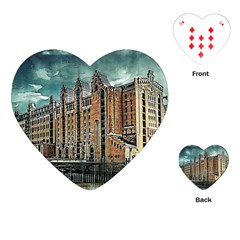 Architecture City Building Travel Playing Cards (heart) by Pakrebo