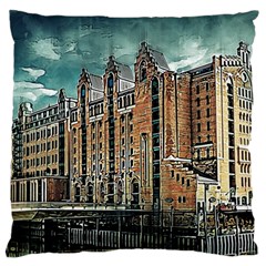 Architecture City Building Travel Large Cushion Case (one Side) by Pakrebo