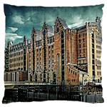 Architecture City Building Travel Large Cushion Case (Two Sides) Back