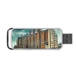 Architecture City Building Travel Portable USB Flash (One Side) Front