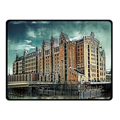 Architecture City Building Travel Double Sided Fleece Blanket (small)  by Pakrebo