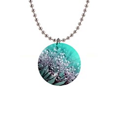 Dandelion Seeds Flower Nature 1  Button Necklace by Pakrebo