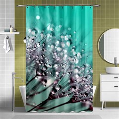 Dandelion Seeds Flower Nature Shower Curtain 48  X 72  (small)  by Pakrebo