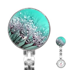 Dandelion Seeds Flower Nature Stainless Steel Nurses Watch by Pakrebo