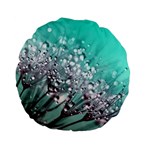 Dandelion Seeds Flower Nature Standard 15  Premium Flano Round Cushions Back