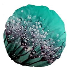 Dandelion Seeds Flower Nature Large 18  Premium Flano Round Cushions by Pakrebo