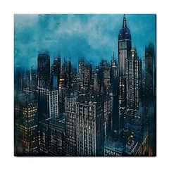 Cityscape Buildings Skyscraper Tile Coasters by Pakrebo